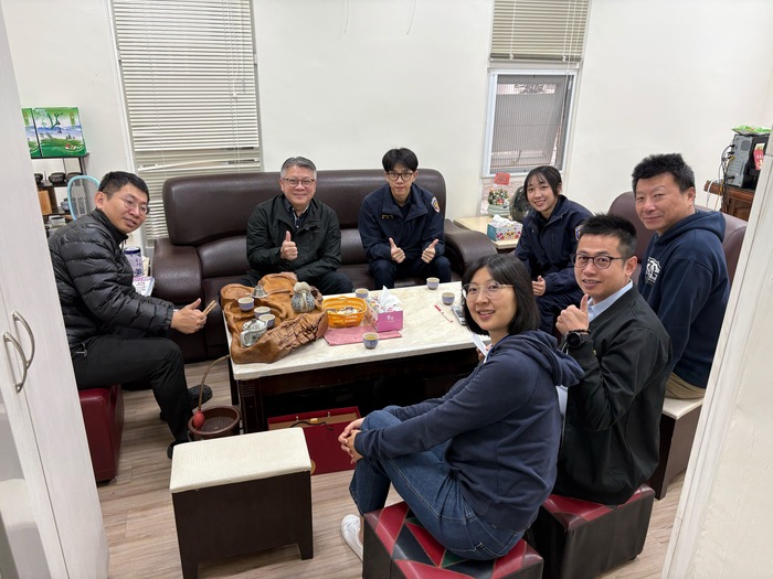 保安警察科王主任旭昇赴各縣市警察局訪視專43期實習生並進行意見交流圖片