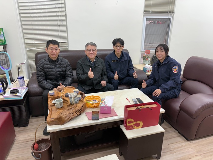保安警察科王主任旭昇赴各縣市警察局訪視專43期實習生並進行意見交流圖片