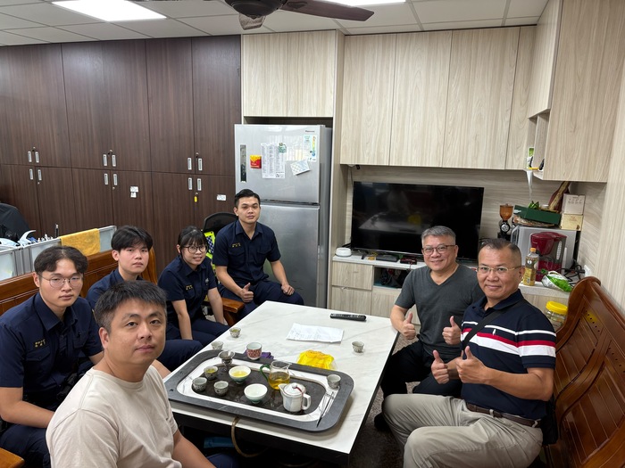 保安警察科王主任旭昇赴南投縣警察局訪視專44期實習生並進行意見交流圖片