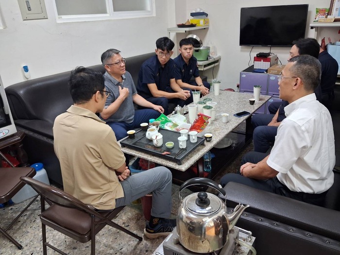 保安警察科王主任旭昇赴台南市警察局訪視專44期實習生並進行意見交流圖片